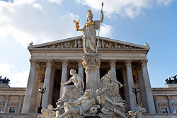 Parliament at Ring Road Vienna